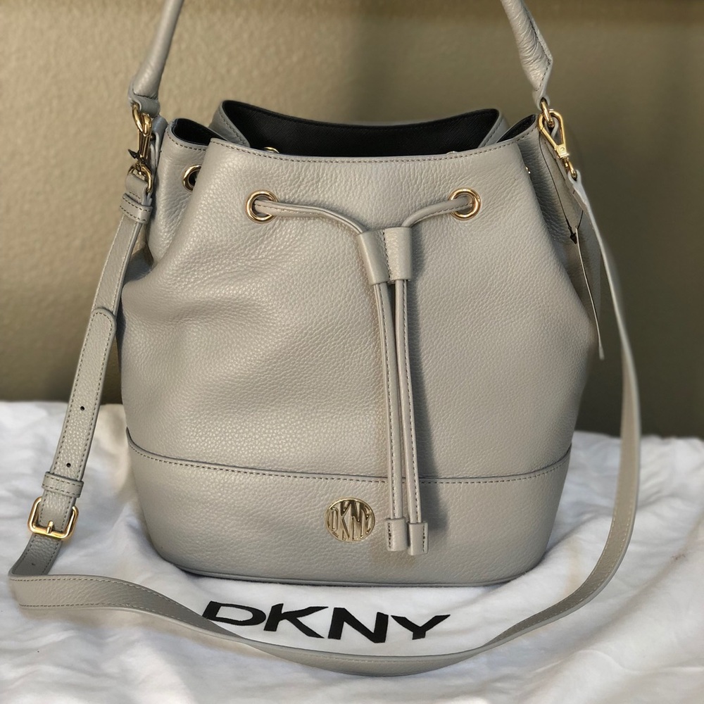 DKNY Soft EGO Leather bucket purse NWT